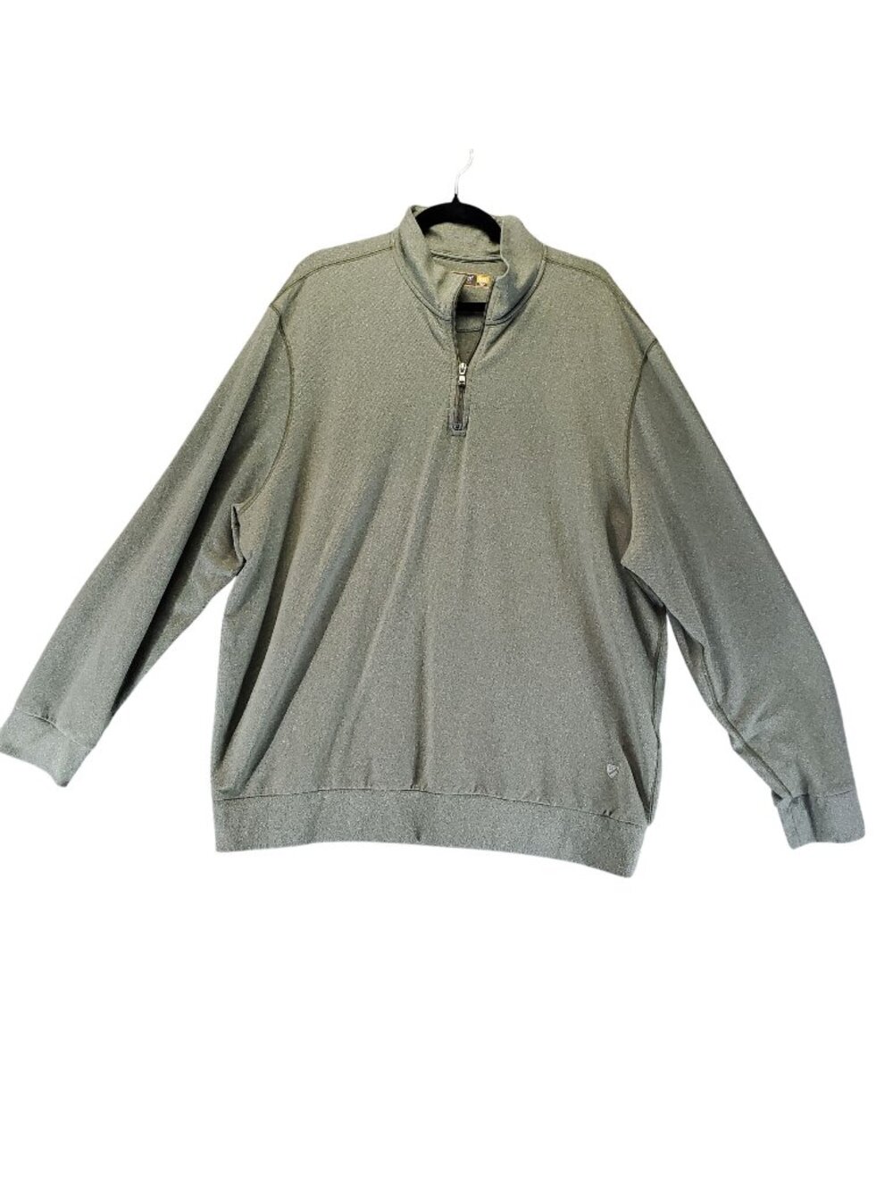 Cremieux Shirt Men XXL Green Performance 1/4 Zip Lightweight Long Sleeve